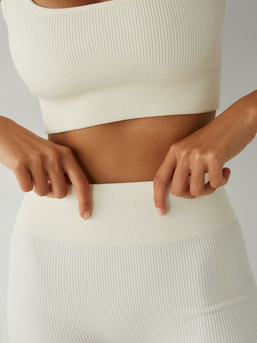 Langes Set - FitBasic - Weiß - Schlussverkauf