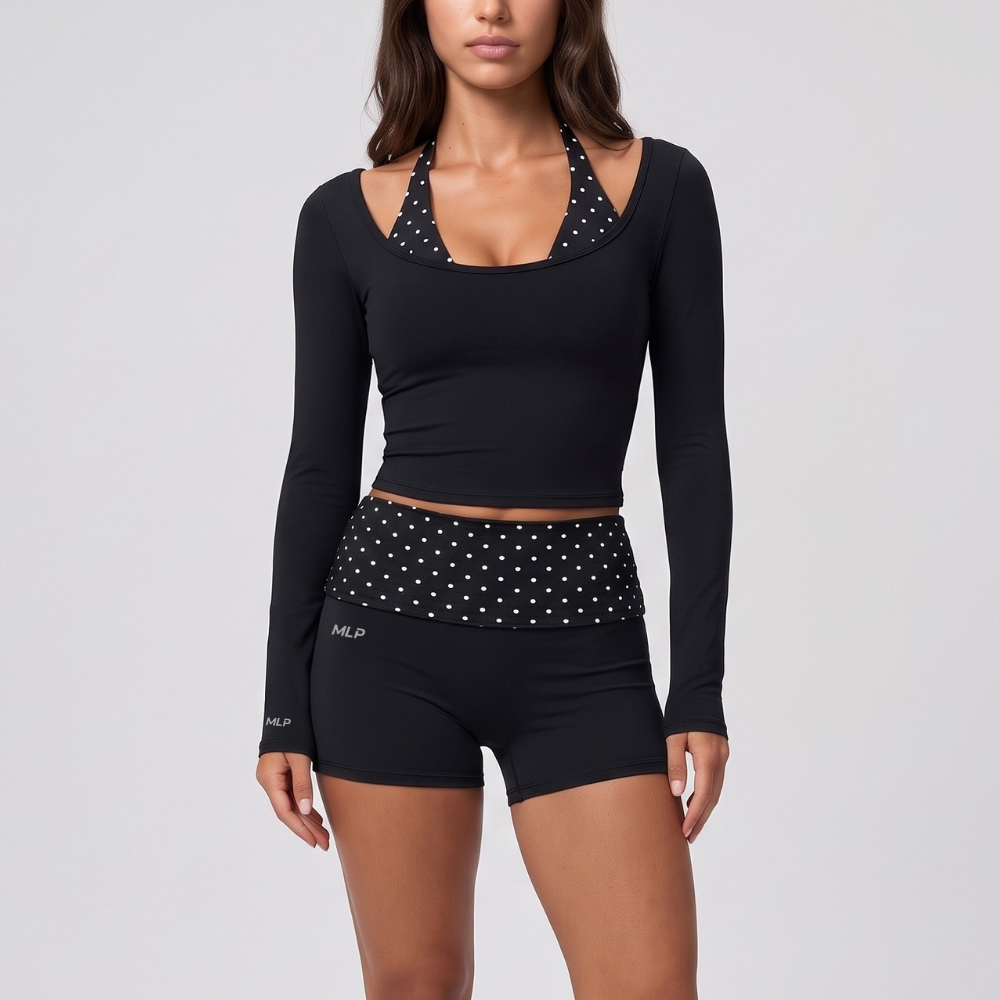 Top - Gemini - Langarm - Integrierter Sport-BH