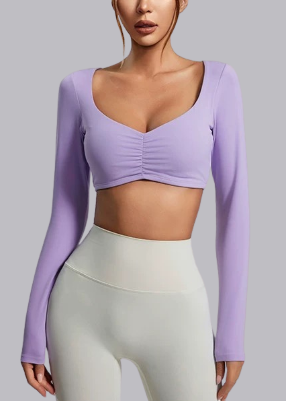 Long Sleeve T-shirt - Built-in Bra - Elena