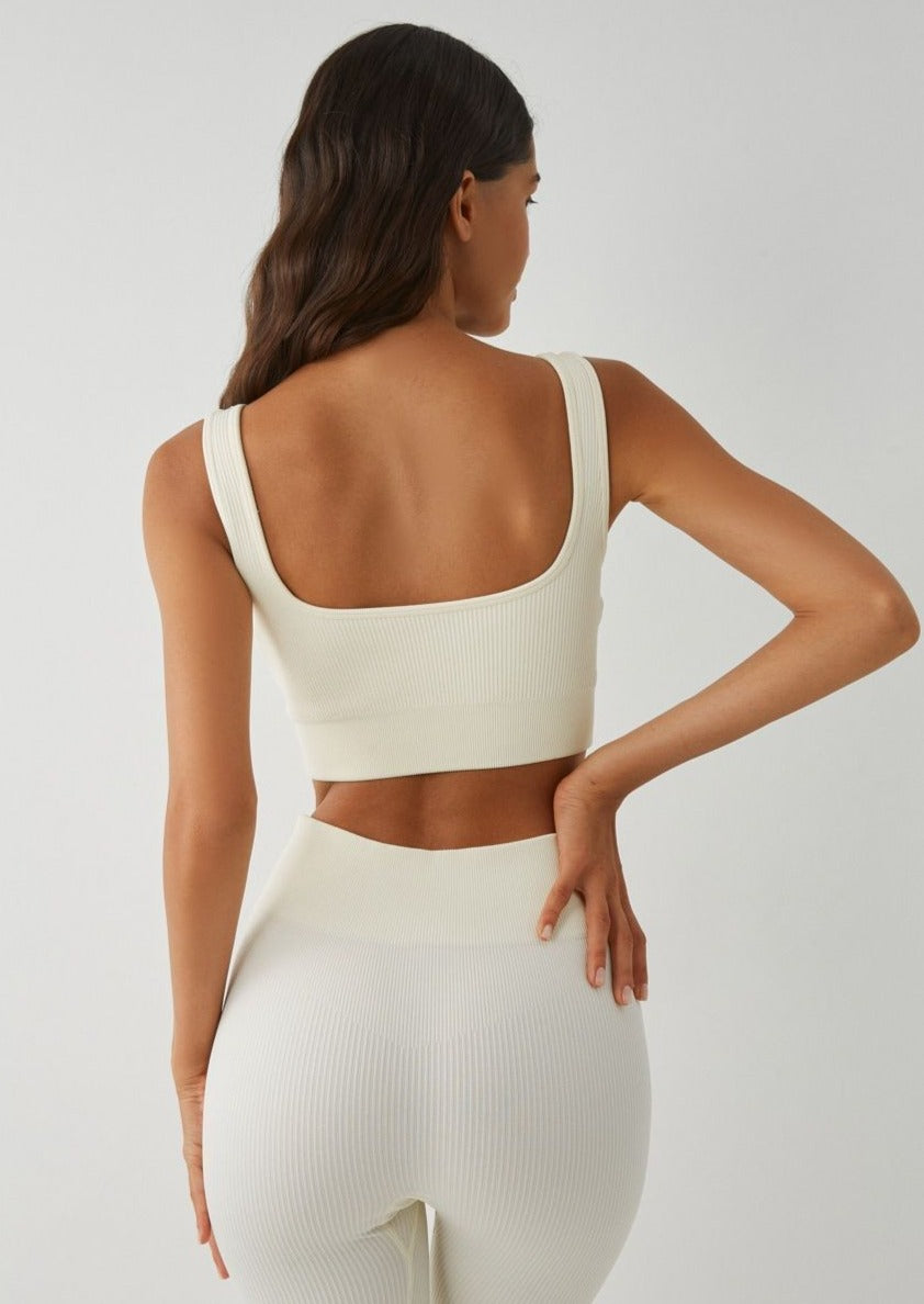 Langes Set - FitBasic - Weiß - Schlussverkauf