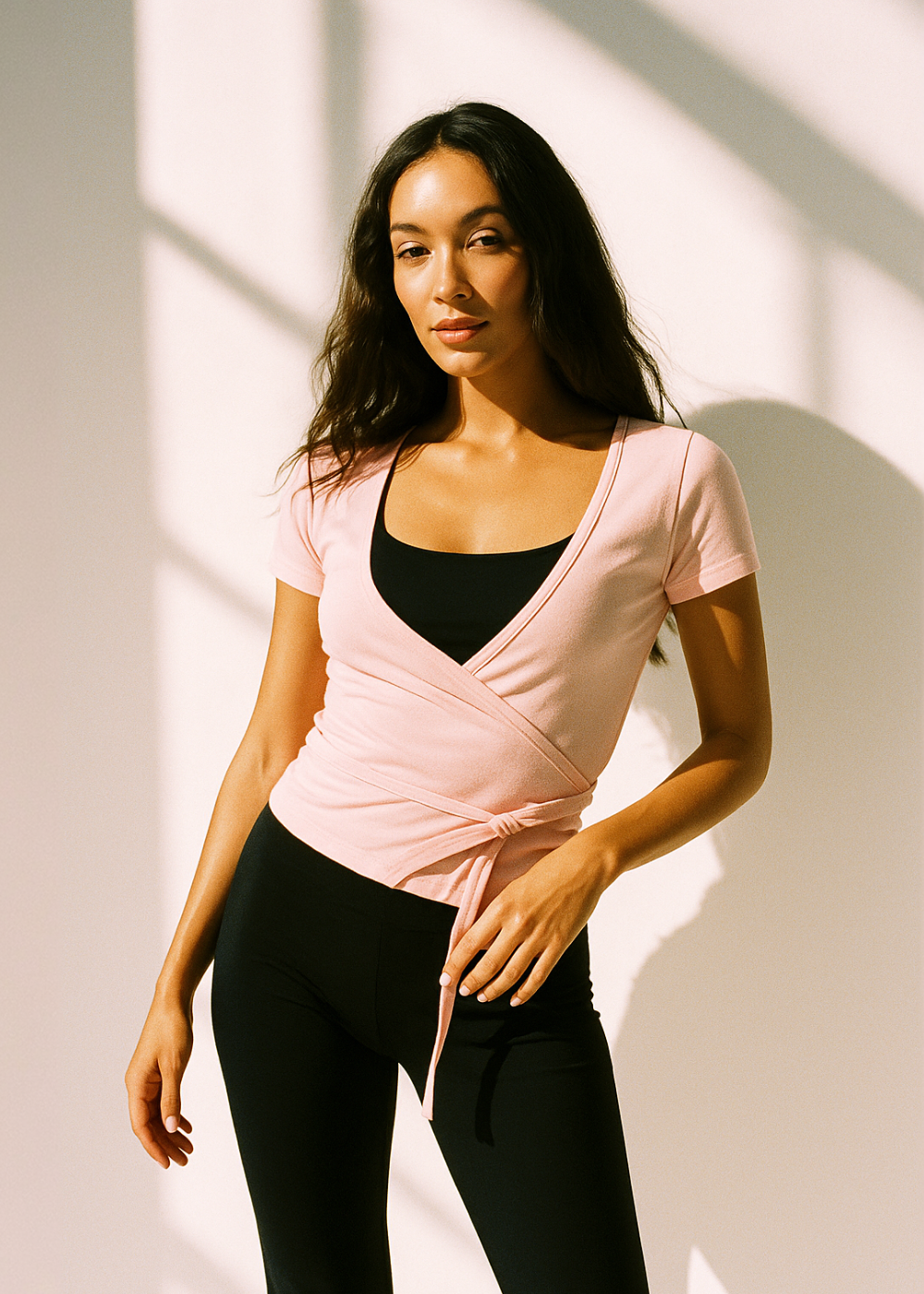 Wrap top - Ballet Soft - Short sleeve