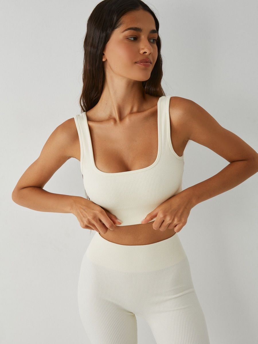 Langes Set - FitBasic - Weiß - Schlussverkauf