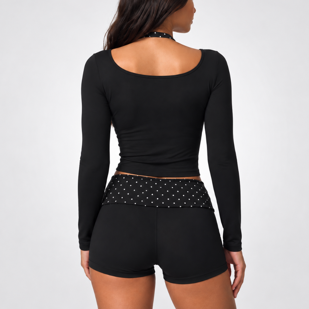 Top - Gemini - Langarm - Integrierter Sport-BH