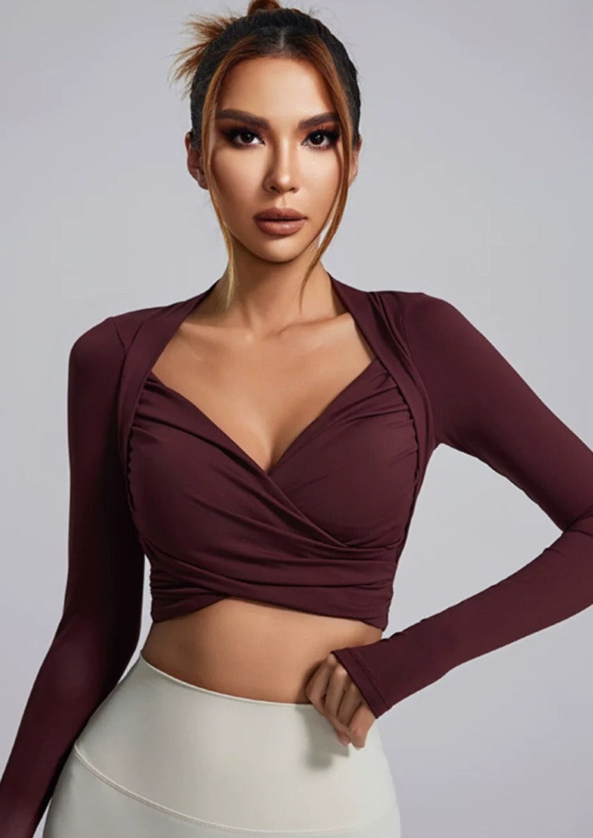 Long Sleeve T-shirt - Integrated bra - Lola