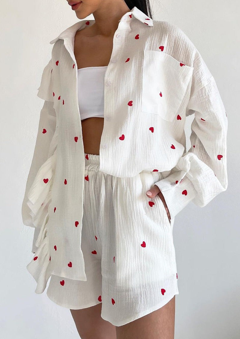 Ensemble Lounge - Amourette rouge