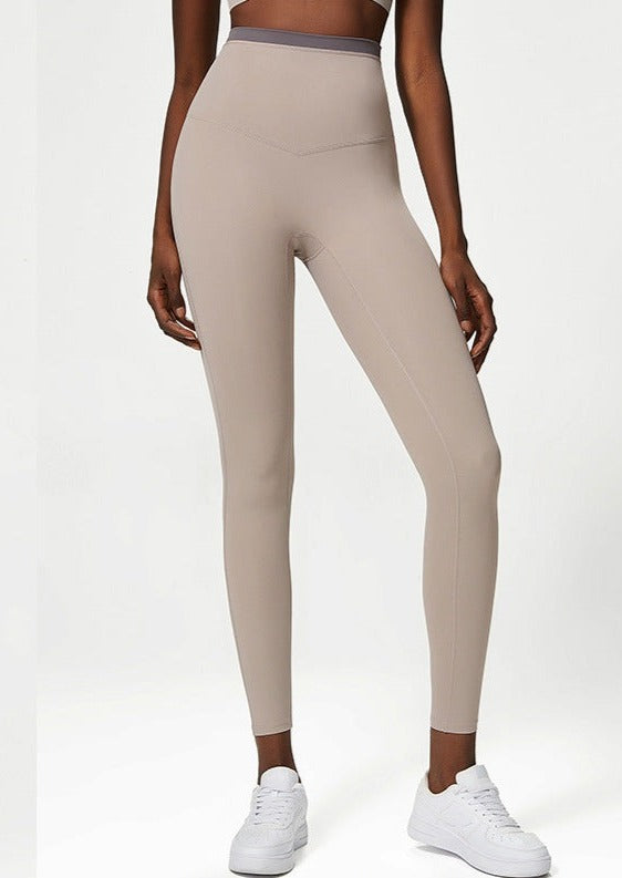 Legging Seamless™ Hautfarbener Taillenbund