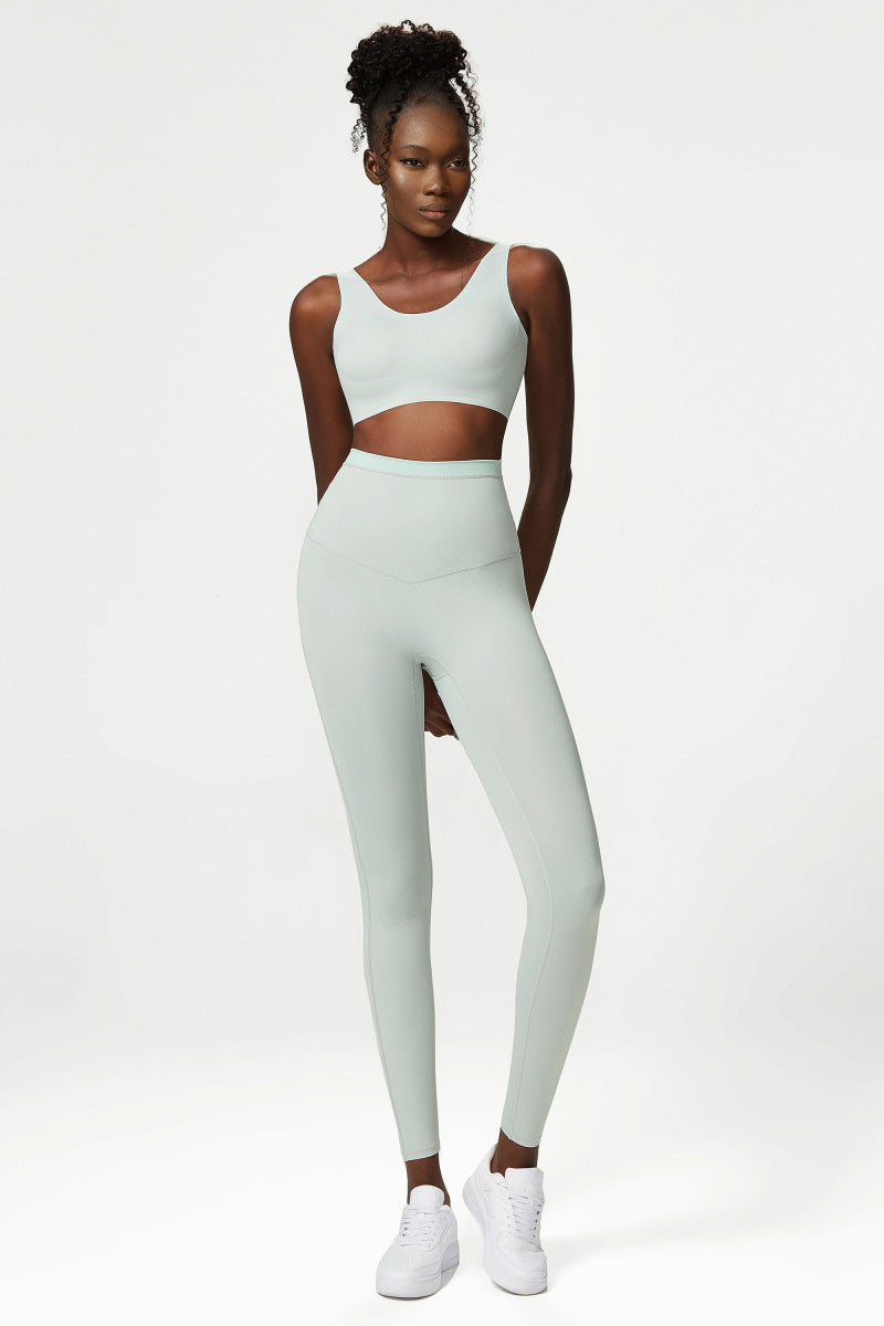 Seamless™ Hautfarbenes Set mit hoher Taille