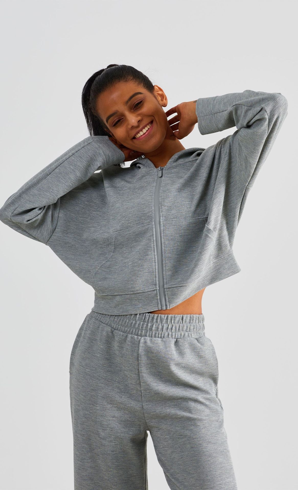 Sweat - Lola - Fermeture zippé - Gaufré