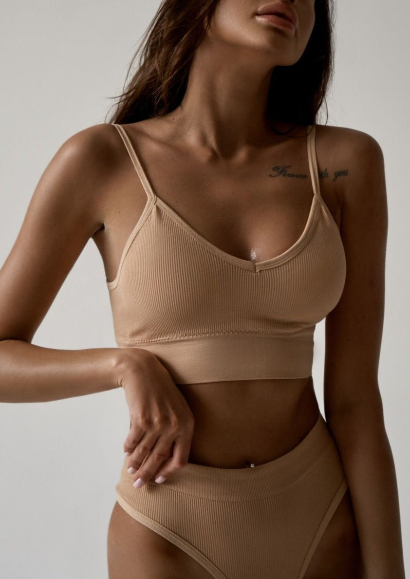 Ensemble de sous-vêtements - confort absolu - Nude - Marie
