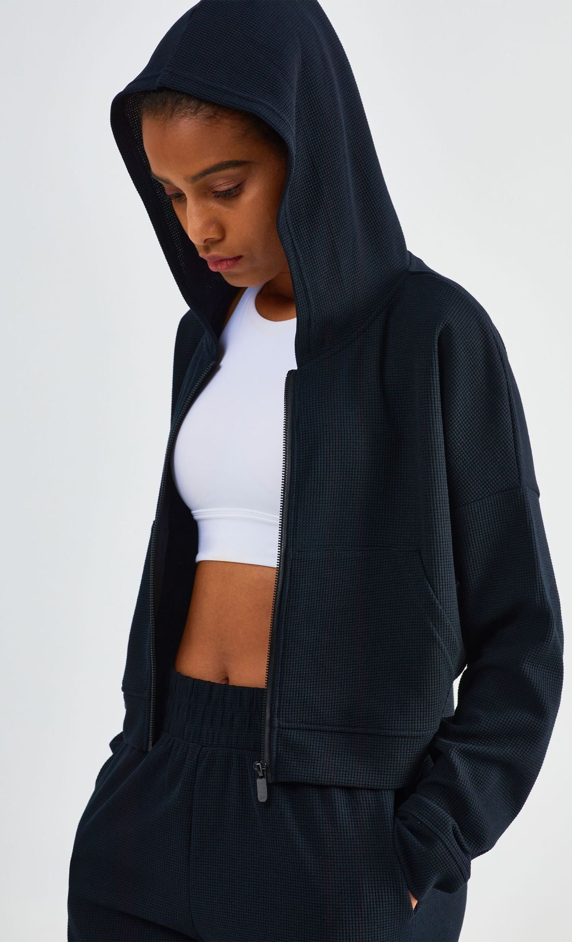 Sweat - Lola - Fermeture zippé - Gaufré