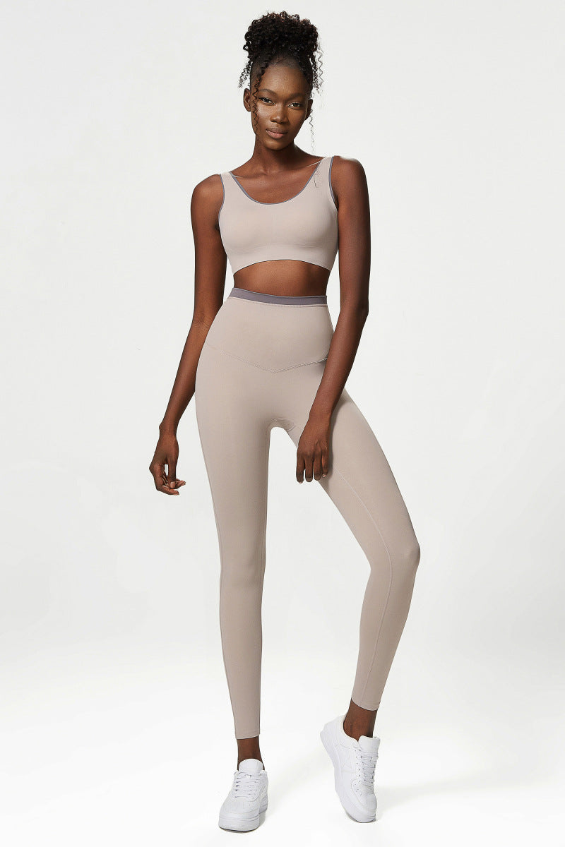 Seamless™ Hautfarbenes Set mit hoher Taille