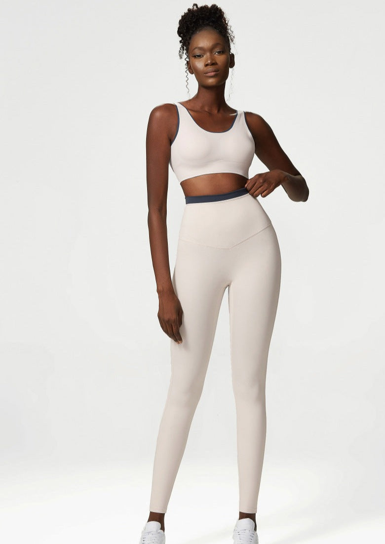 Seamless™ Hautfarbenes Set mit hoher Taille