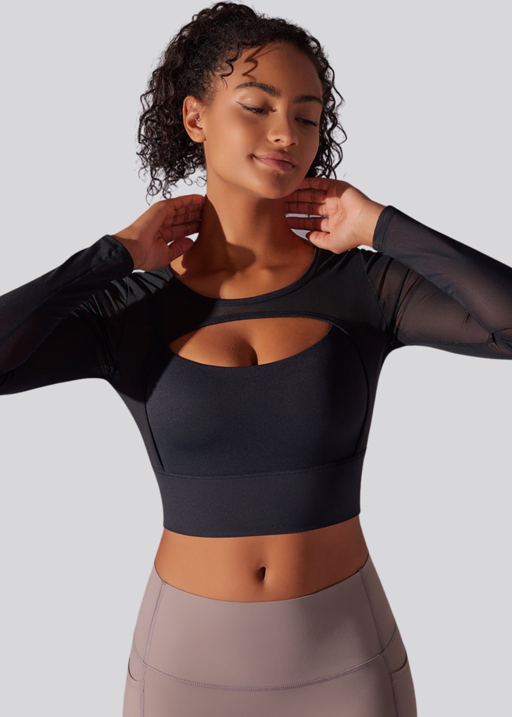 FitForm T-shirt - Long Sleeve - Built-in Bra