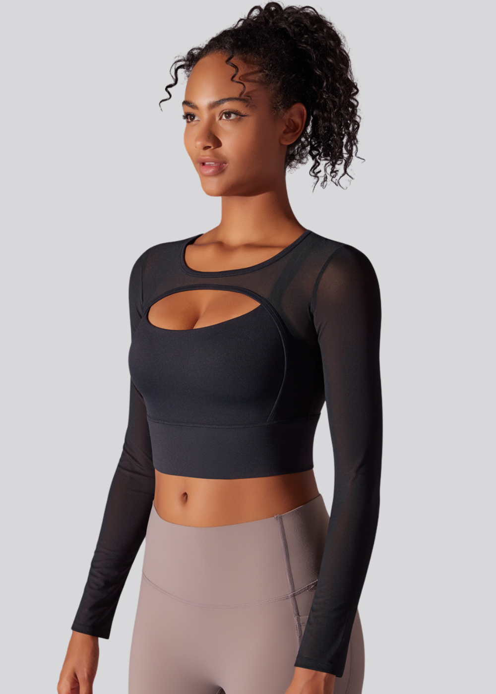 FitForm T-shirt - Long Sleeve - Built-in Bra