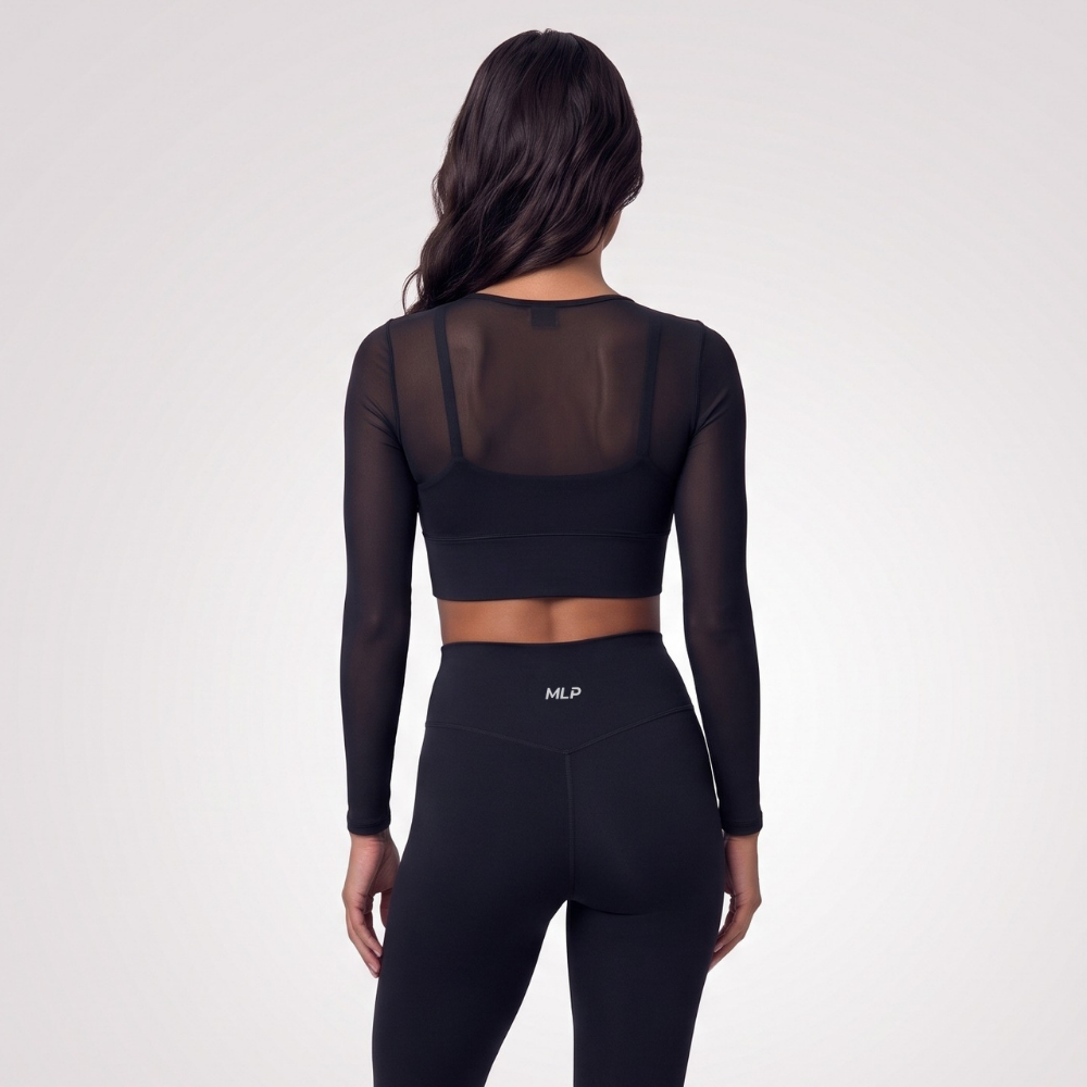 Top - Fitform - Langarm - Integrierter Sport-BH