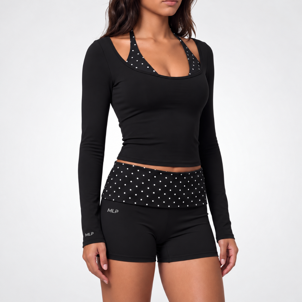 Top - Gemini - Langarm - Integrierter Sport-BH
