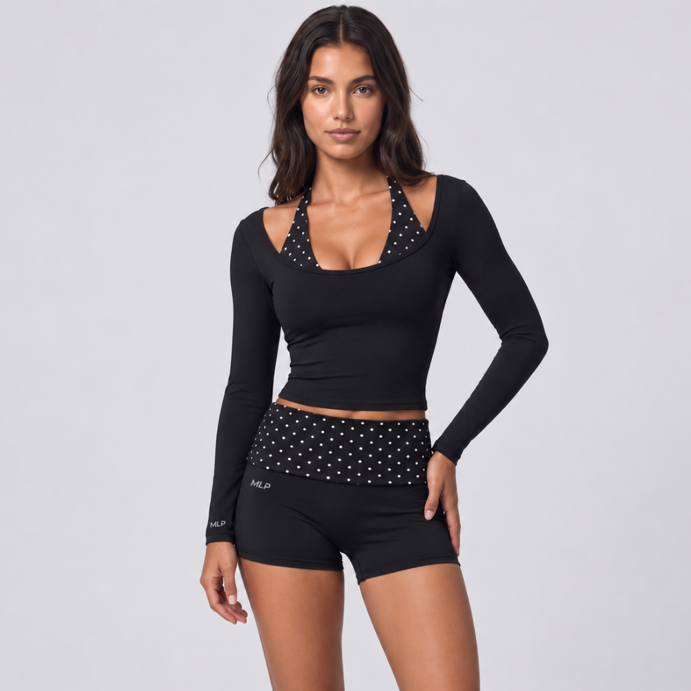 Top - Gemini - Langarm - Integrierter Sport-BH