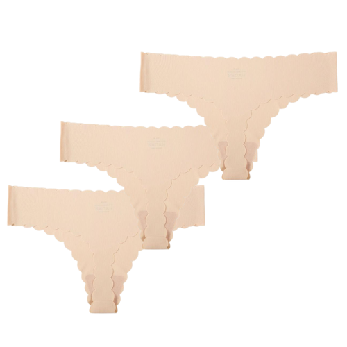Pack of 3 invisible panties - Plain color