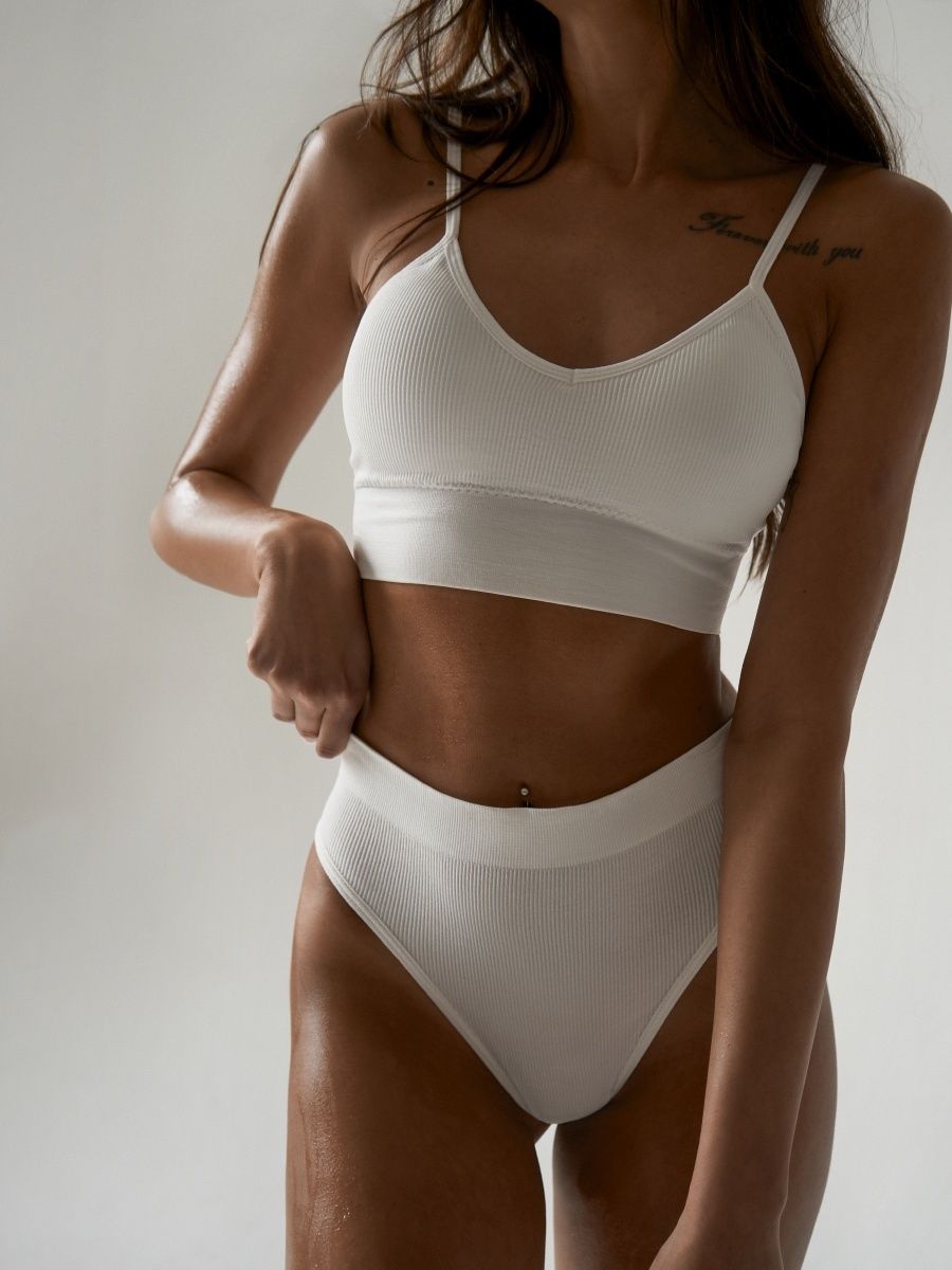 Underwear set - absolute comfort - White- Marie